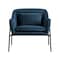 Armen Living Karen Blue Velvet Modern Accent Chair LCKRCHBLU - alternate 7